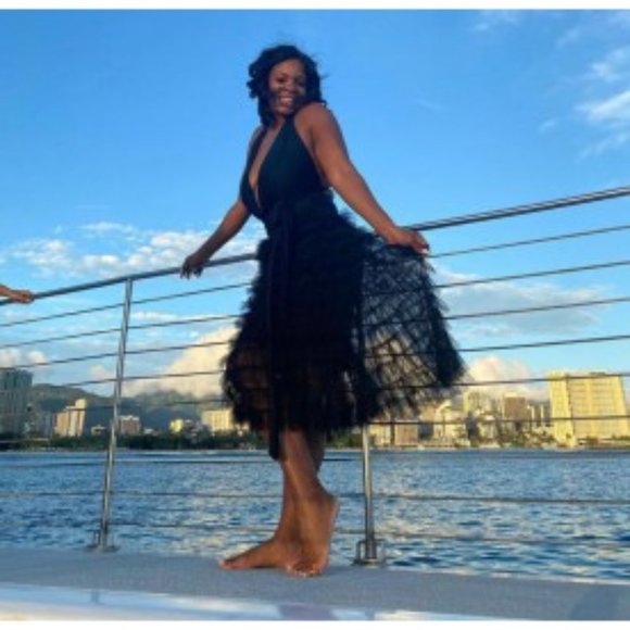 CANCAN TULLE MIDI SKIRT - Picture 4 of 5